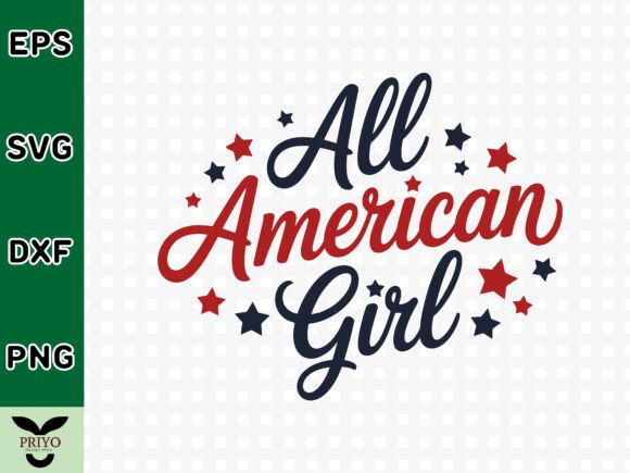 All American Girl SVG