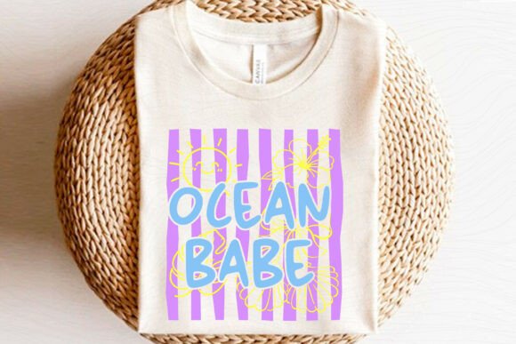 Ocean Babe Retro Summer Beach SVG