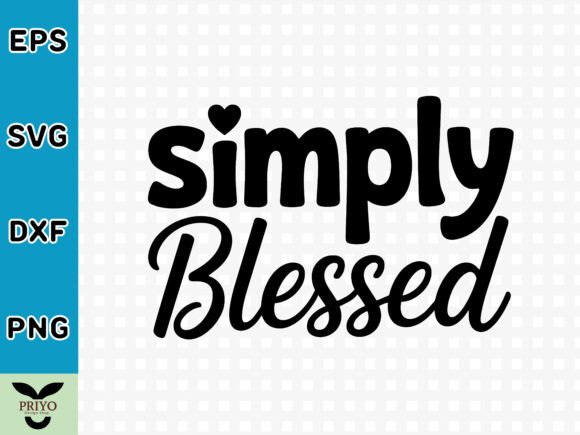 Simply Blessed SVG