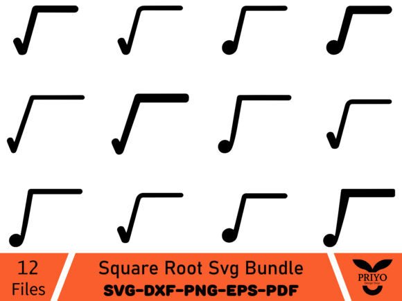 Square Root SVG Bundle