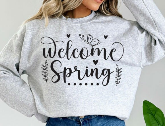 Welcome Spring SVG PNG